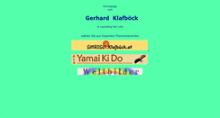 Desktop Screenshot of klafboeck.at
