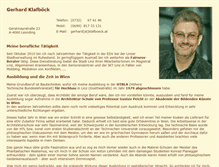 Tablet Screenshot of gerhard.klafboeck.at